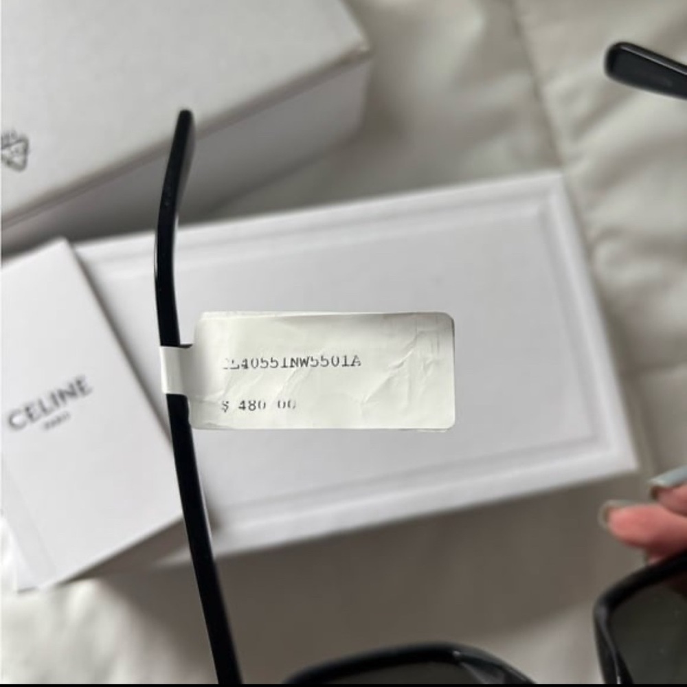 Celine Black Square Oversized Sunglasses - Picture 8 of 12